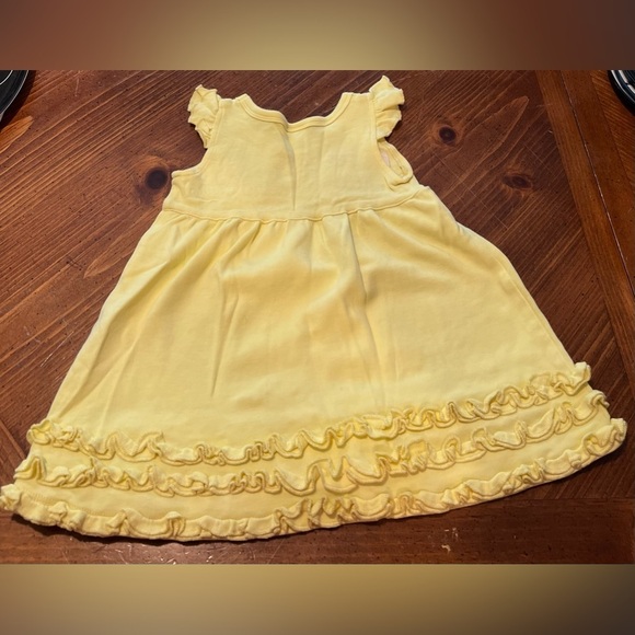 Beauty & the Beast Themed ARB Blanks Yellow Ruffle Dress Size 18 Months - EUC! - Picture 7 of 8